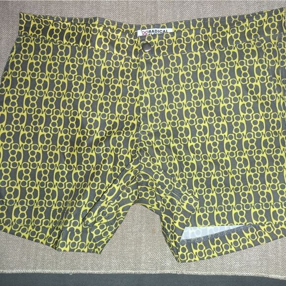 Radical Elements Swim Trunks Men's Yellow Brown Brass Nuckles - Picture 6 of 9